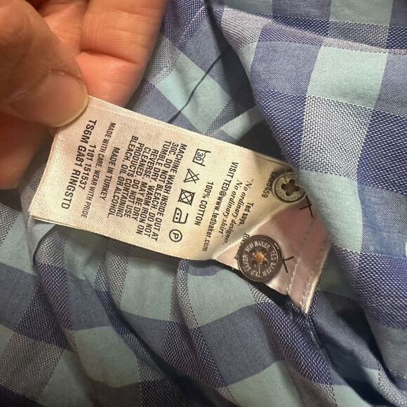 Ted Baker checkered button up 4 (large) - Picture 8 of 9